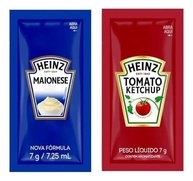 Kit Sachês, 50 Unidades de Maionese e Ketchup, 7g por Sachê, Molhos Condimentos - imagem 1