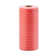 Pano Descartável Multiuso Tipo Perfex em Rolo com 50 Unidades – 25x30cm – Reutilizável e Super Absorvente (Vermelho) - imagem 2