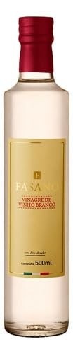 Vinagre Vinho Branco Fasano Importado Italia Premium 500 ml - imagem 3