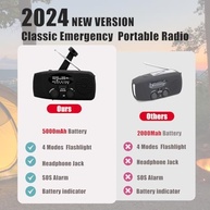 Rádio de Emergência Meteorológica NOAA 5000mAh: Alerta, Carrega e Ilumina! - imagem 3