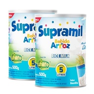 Kit 2 Bebida de Arroz Kids Unilife sabor Baunilha 500g - imagem 1