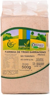 Farinha de Trigo Sarraceno Orgânico Coopernatural 500g - imagem 1