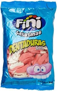 Balas De Gelatina Dentaduras Fini Pacote 500G - imagem 2
