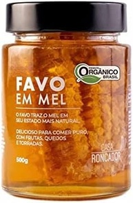 Mel com Pedaços de Favo Casa Roncador 500g - imagem 1