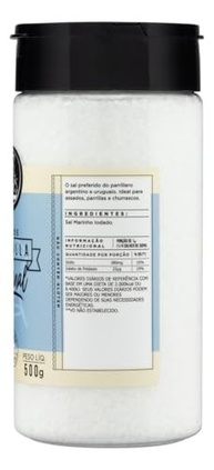 Sal de Parrilla Original, Sal Marinho Iodado, 500g BR Spices, para carnes e churrasco - imagem 4