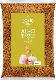 Alho Triturado Frito Crocante Sem Sal 500g Desidratado - imagem 1