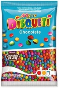 Mini Disqueti Choc. Conf Dori 500gr Dori Sabor Chocolate (Embalagem pode variar) - imagem 1