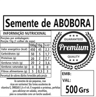 Semente de Abóbora Crua 500grs - imagem 3