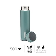Garrafa Térmica com Termômetro LED 500ml - Aço Inox Wolff Verde - imagem 4