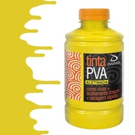 Tinta PVA 500ml Amarelo Limão - Secagem Rápida e Alta Cobertura - imagem 2