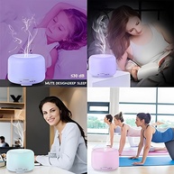 Umidificador Ultrassônico 500ML com Luz LED 7 Cores, Controle Remoto e Desligamento Automático - Ideal para Casa e Escritório - imagem 5