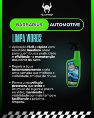 Limpa Vidros Barbarius Alta Performance 500ml com PTFE: Brilho Impecável e Proteção Duradoura - imagem 3