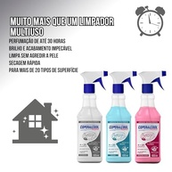 Kit 3 Coperalcool 500ml Multiuso Perfumado | Chá Branco, Oceano e Orquídea Negra | Limpa, Perfuma e Protege Várias Superfícies - imagem 4