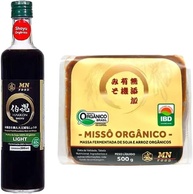 Kit Shoyu Light 500ml e Missô 500g Orgânico MN Food - imagem 1