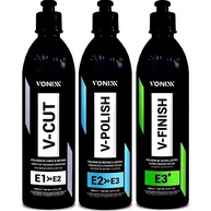 Kit Completo Vonixx V-Cut, V-Polish e V-Finish: Polimento Profissional 500ml - imagem 1