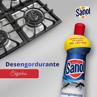 Desengordurante Squeeze Sanol 500ml - Limpeza Profunda e Rápida para Cozinha - imagem 4