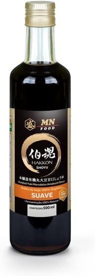 Kit 3X: Shoyu Orgânico Suave MN Food 500ml - imagem 1