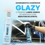 Glazy 500ml Limpa Vidros 4 Em 1 + Pano Microfibra - Brilho e Proteção para Seus Vidros - imagem 3