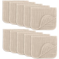 Comfy Cubs Panos para Arrotar de Musselina 50,8x25,4cm | Pacote com 10 Unidades Ultra Absorventes em 6 Camadas de Algodão Macio - imagem 1