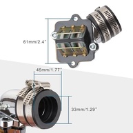 Coletor Admissão GOOFIT Alta Performance c/ Válvula Palheta para Yamaha Jog 50cc 2T (Minarelli) - imagem 3