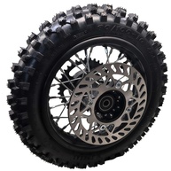 Conjunto Pneu Aro Traseiro 80/100-10 para Dirt Bike 50cc-125cc (Eixo 12mm) - TTR50, SSR50, CRF50, Apollo50 - imagem 1