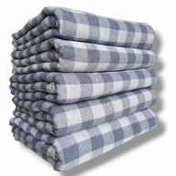 Kit 10 Panos de Chão Xadrez Extra Grande 50cm x 80cm em 100% Algodão com Ótima Absorção - imagem 2
