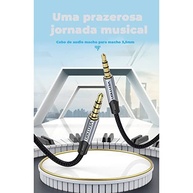 Cabo Auxiliar P3 Vention 3.5mm Estéreo 50cm: Som Imersivo no Carro e Headset - imagem 4