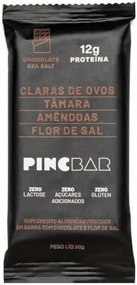 Barra de Proteína Chocolate Sea Salt Sem Açúcar 50g Pincbar 12 Unidades - imagem 3