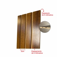 Ripado de Madeira Decorativo: Elegância em 50x11cm - imagem 2