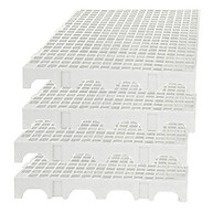 Paletes de Plástico Reforçados: Kit 10 Estrados 50x25cm - imagem 2