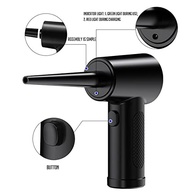Espanador de Ar Comprimido Elétrico Recarregável 51000 RPM com Luz LED e 5 Bocais - Limpeza Profissional Portátil - imagem 5