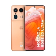 Motorola Edge 50 Ultra 5G: 512GB, 24GB RAM, Câmera 50MP AI, IP68 - Peach Fuzz Couro Vegano - imagem 2