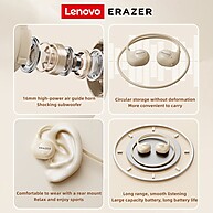 Lenovo Erazer XT95 Max: Fone Esportivo True Wireless com Bluetooth 5.3 - imagem 2