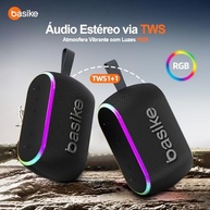 Caixa de Som Portátil Bluetooth 5.3 40W RMS TWS Hi-Fi com RGB e IPX6 - imagem 4