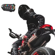 Fone de Ouvido Capacete Bluetooth 5.4 Lanterna - Segurança e Som para Moto e Bicicleta - imagem 2