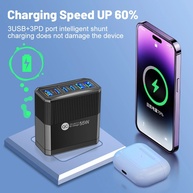Carregador 55W 6 Portas USB-C: Carga Rápida! - imagem 3