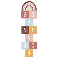 Adesivo para Chão Amarelinha Infantil Laminado 55x185cm - Diversão Segura no Chão - imagem 2