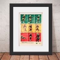Quadro Bob Marley Futebol 56x46cm com Vidro e Paspatur - Decore com Estilo e Arte - imagem 1