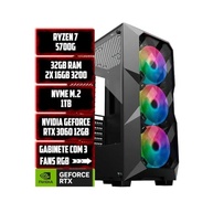 PC GAMER TITAN AMD RYZEN 7 5700G/32GB RAM/NVME 1TB/NVIDIA RTX 3060 12GB/GABINETE 3 FANS RGB - imagem 2