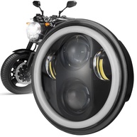 Farol LED 5.75" para Kawasaki Vulcan e Harley-Davidson: Brilho Intenso, 4 Modos e Homologado DOT - imagem 1