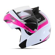 Capacete Pro Tork V-Pro Jet 2 Carbon Escamoteável Branco e Rosa - Tamanho 58 - imagem 2