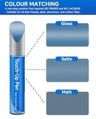Tinta de Retoque Cinza Azul #586b7a para Quadros de Bicicleta Giant - Reparo Profissional de Arranhões e Lascas - imagem 3