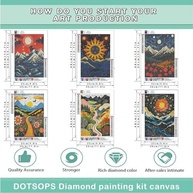 KIT PINTURA DIAMANTE 5D 29x40cm - ARTE FAÇA VOCÊ MESMO PARA ADULTOS COMPLETO - imagem 3
