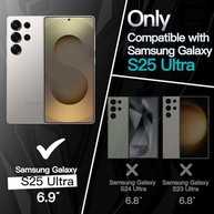 JETech Capa Slim Fit Samsung Galaxy S25 Ultra 5G: Proteção Total Câmera, Fina e Fosca (Sombra Prata) - imagem 3