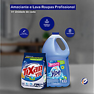 Kit Lava Roupas Primavera Ypê 4kg + Amaciante Aconchego 5L - imagem 2