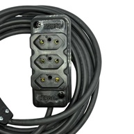 Extensão Elétrica Industrial 5m Cabo PP 2x2.5mm com 3 Tomadas - Alta Resistência - imagem 4