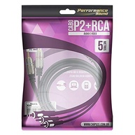 Cabo P2 + RCA Fitz 5M: Conexão de Áudio Impecável com Plug Metal - imagem 2