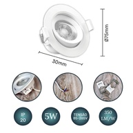 Spot LED Embutir: Iluminação Direcionável 5W - imagem 2