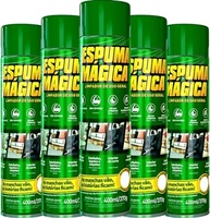 5x Espuma Mágica Limpador Multiuso para Tênis, Estofados, Tecidos e Mais - 400ml - imagem 2