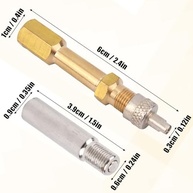 Kit 6 Extensores Válvula Pneu Latão Reforçado 39mm/50mm - Carro, Moto, Bike e Mais - imagem 3